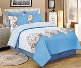 Royal Paris Eleven (3 Pcs Double Bedsheet Set)